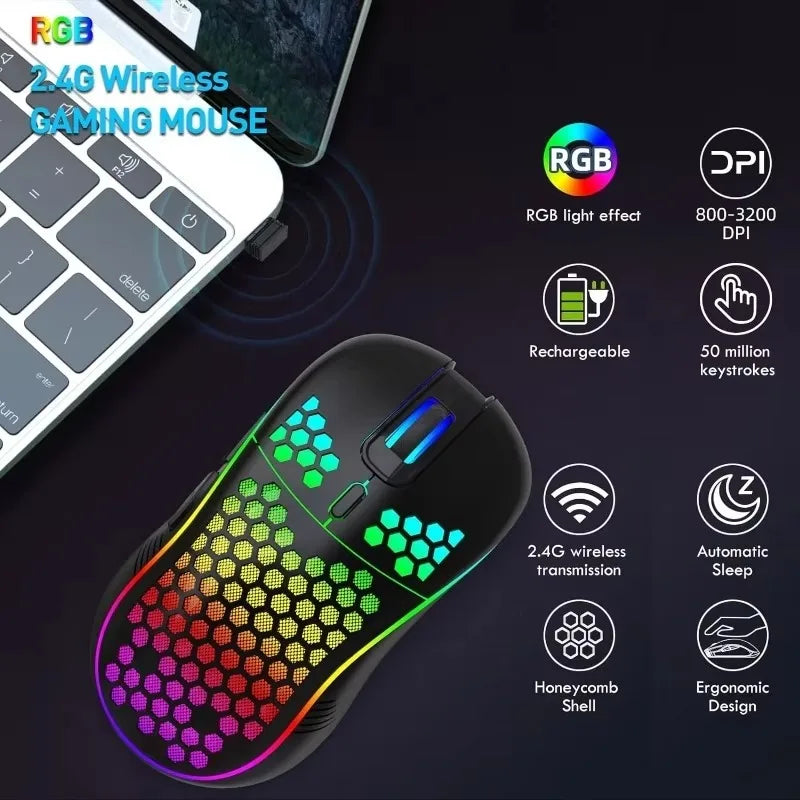 RGB light weight mouse