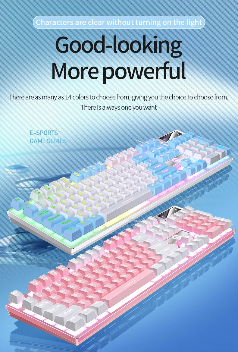 Gaming Keyboard Wired Keyboard Color Matching Backlit