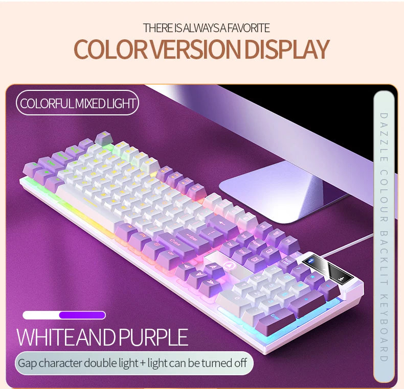 Gaming Keyboard Wired Keyboard Color Matching Backlit