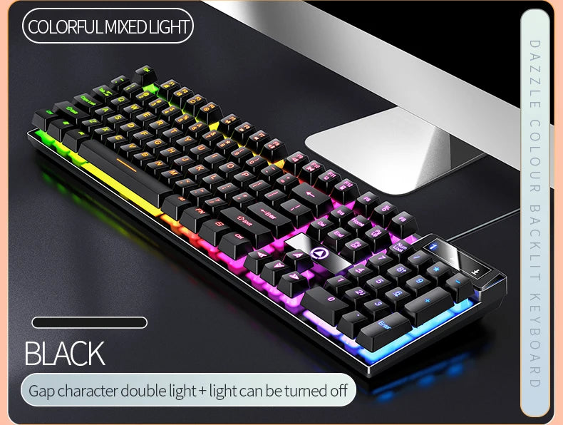 Gaming Keyboard Wired Keyboard Color Matching Backlit