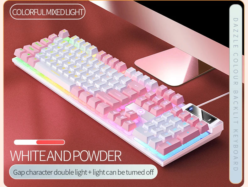 Gaming Keyboard Wired Keyboard Color Matching Backlit